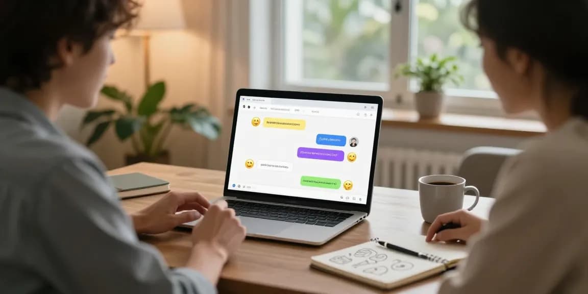 A user enjoying an engaging ai chat nsfw interaction in a modern home office.