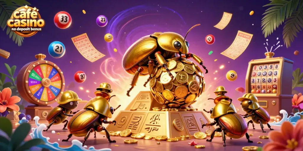 Engage with the cafe casino no deposit bonus while enjoying vibrant 3D casino-themed visual action.