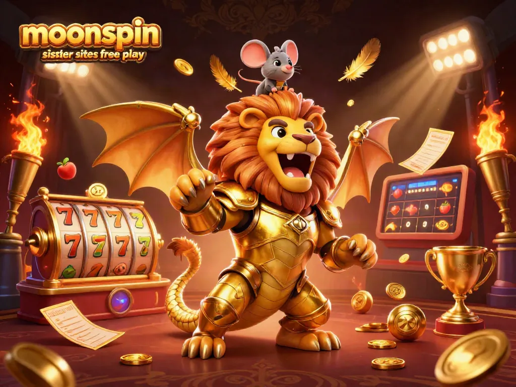 Join the excitement of moonspin casino sister sites free play with a dynamic 3D illustration.