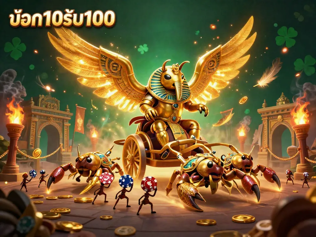 ฝาก10รับ100 เสนอโบนัสในสภาพแวดล้อมคาสิโนอันตระการตา พร้อมสัญลักษณ์ที่ดึงดูดใจ