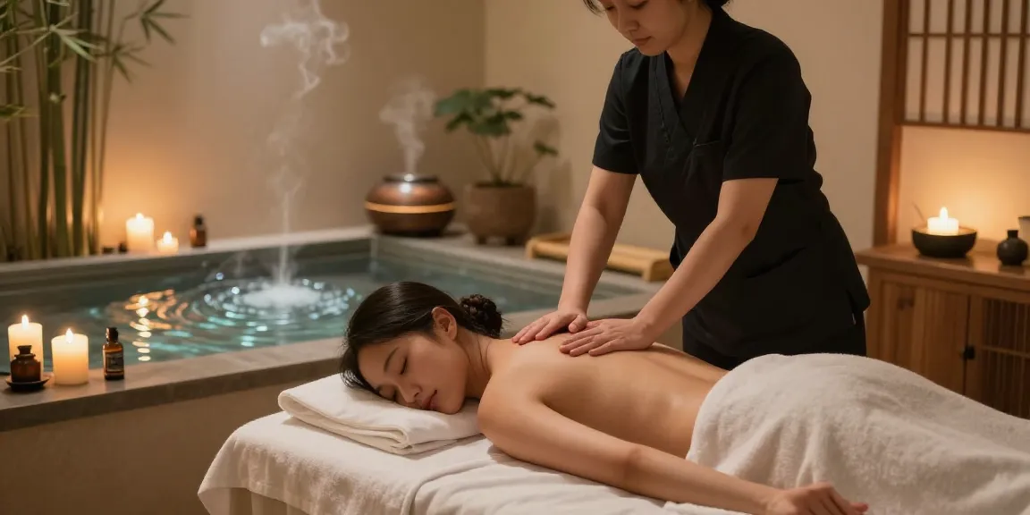 Experience a soothing 서울출장마사지 in a serene spa environment, emphasizing relaxation and wellness.