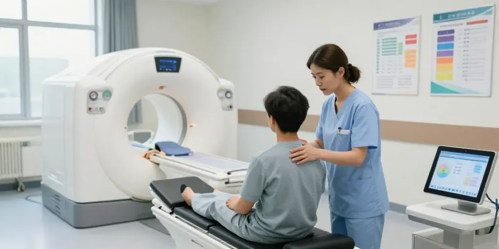 Röntgenreizbestrahlung in der Nähe in einem modernen Diagnostikzentrum mit freundlicher Betreuung.