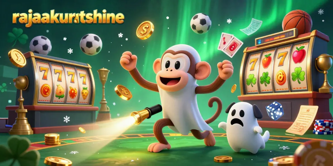 Experience excitement at rajaakuratshine with a playful poltergeist monkey juggling in a dynamic casino.