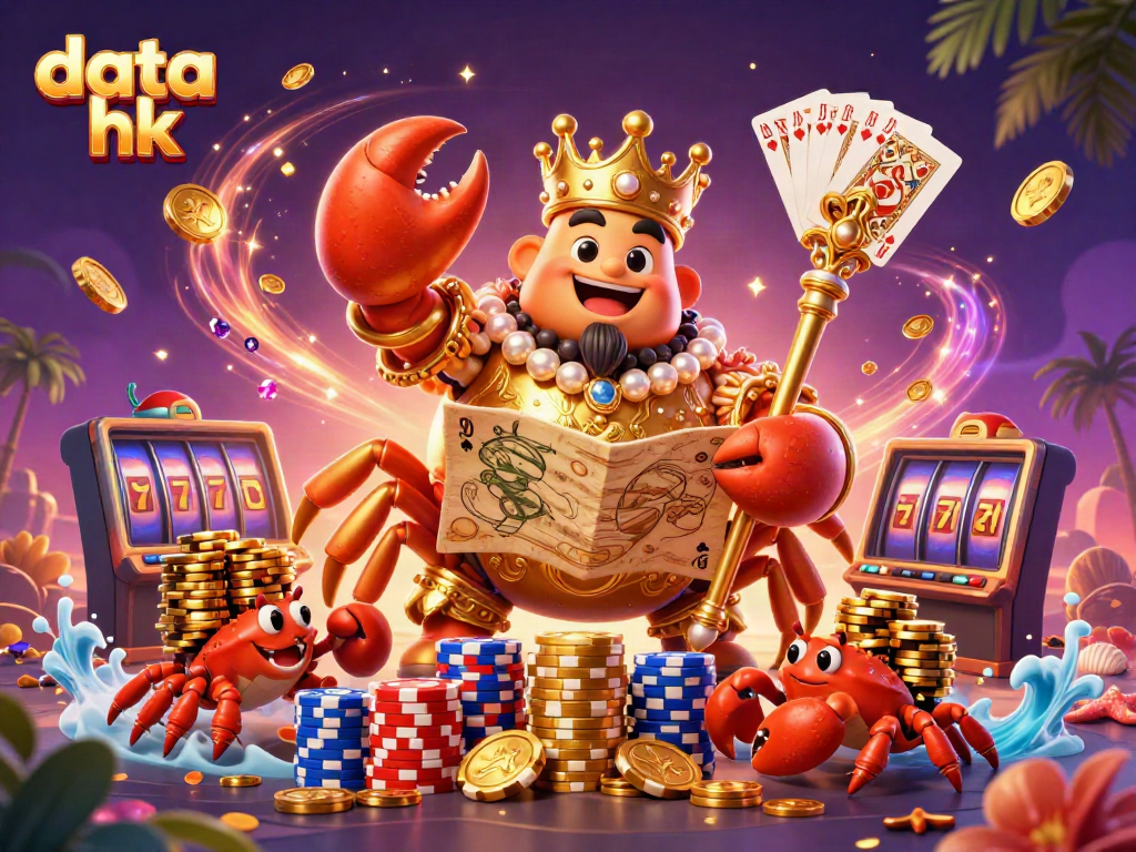 Menggali data hk dengan keceriaan dari karakter krab emas dan elemen kasino, menciptakan suasana permainan yang bersemangat.