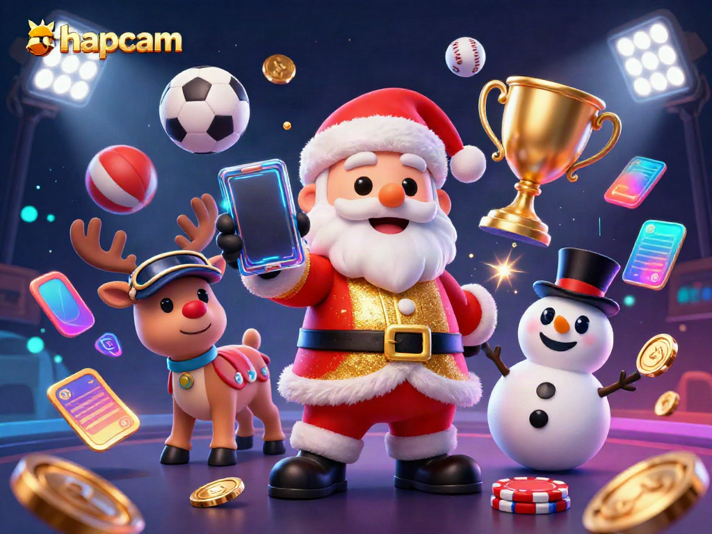 Experience thrilling sports betting with thapcam as Santa and friends celebrate jackpots and wins!