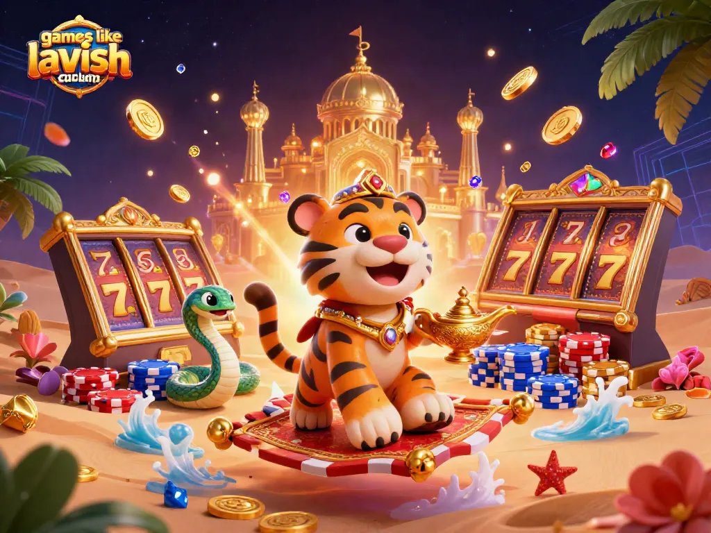 Spin vibrant slot reels and win with games like lavish luck casino in a magical casino setting.