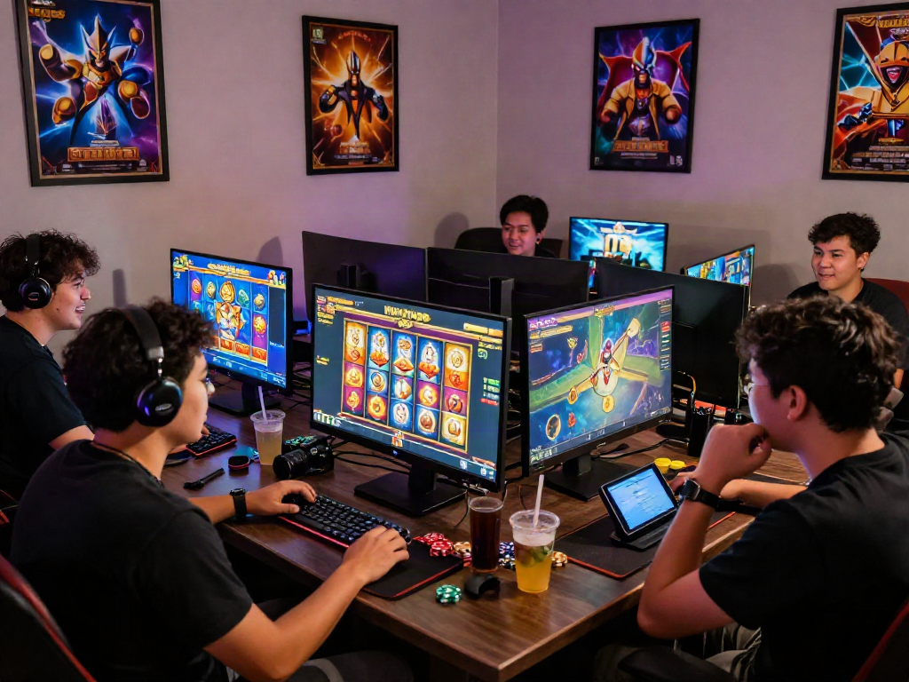 Players enjoying competitive slot gacor games in an engaging online gaming environment