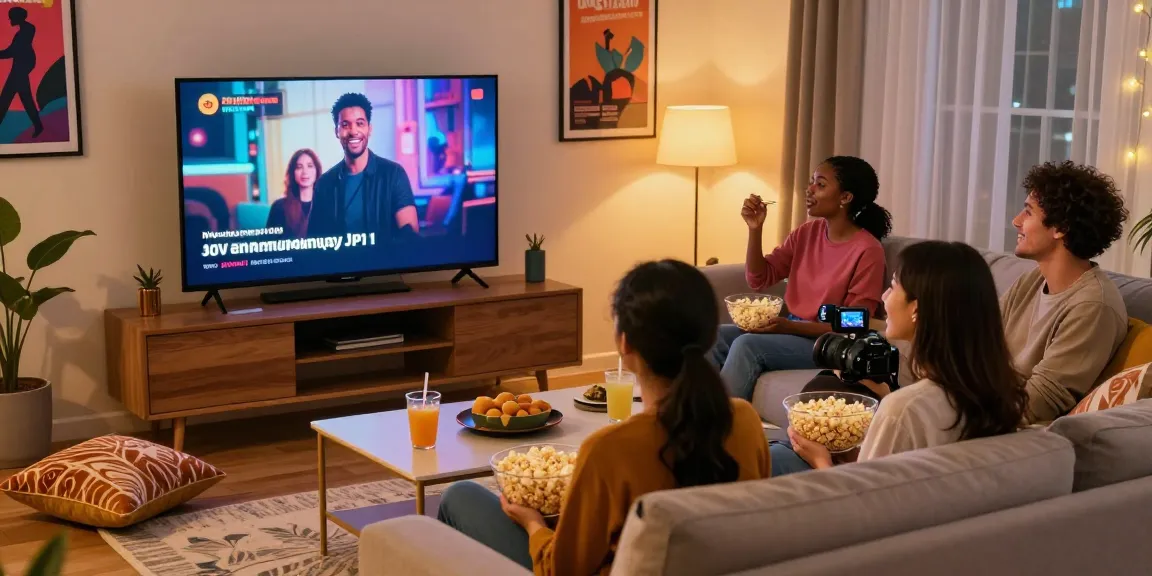 Enjoying a JAV sub indo movie night with friends at home.