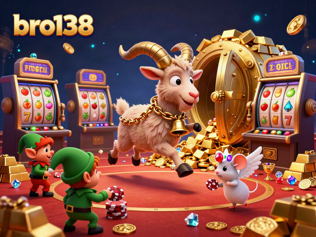 Engage in thrilling casino action with bro138 as Krampus oversees a lively slot adventure.