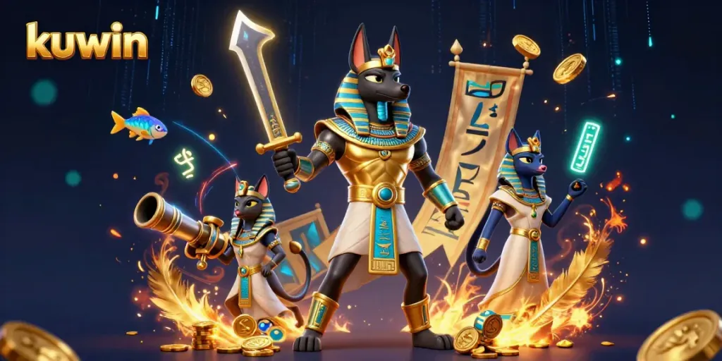 Engage with kuwin's vibrant fish shooting game featuring an ancient warrior in a rich 3D world.