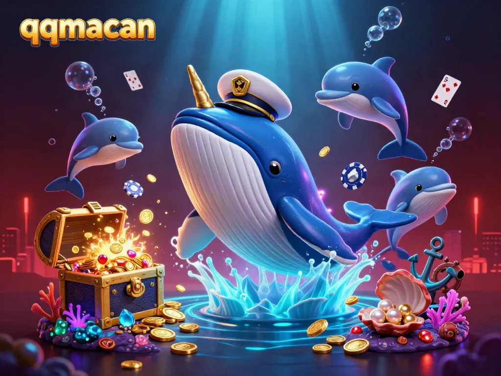 Experience thrilling qqmacan gameplay in an exciting underwater casino adventure with vibrant characters.