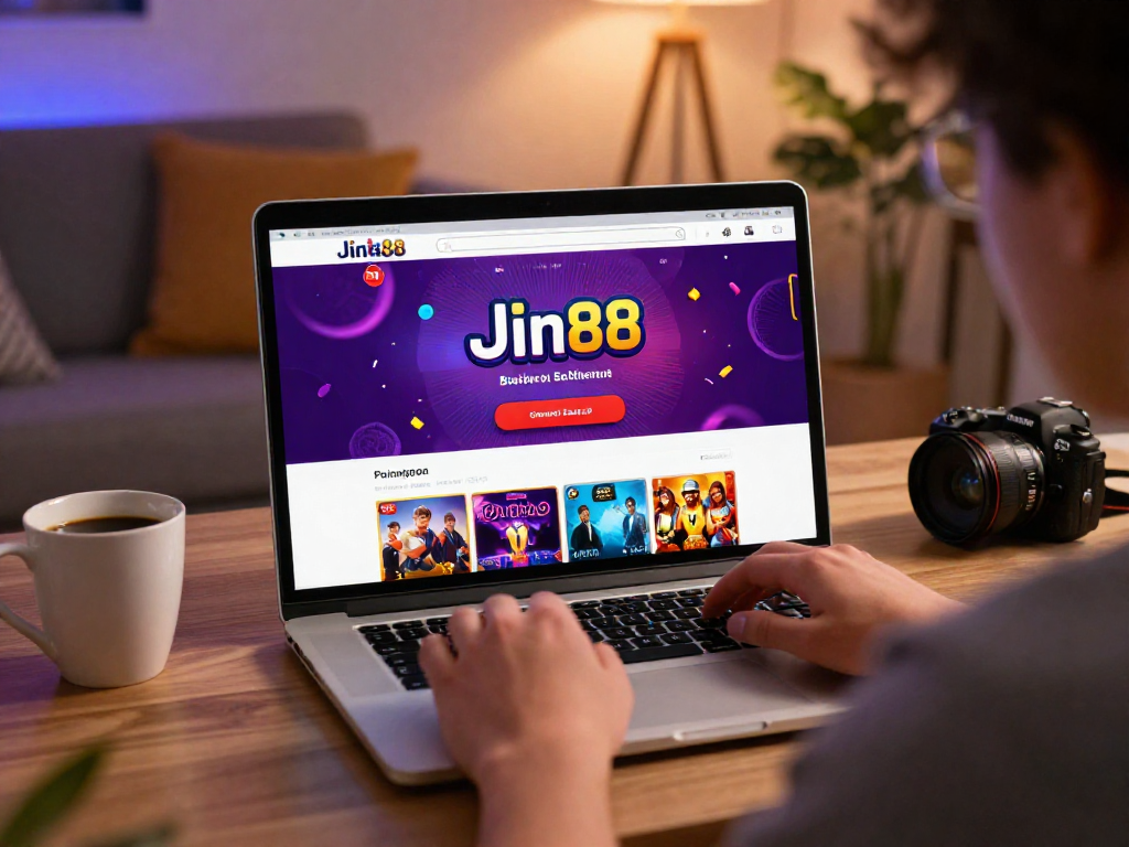 Tải xuống ứng dụng Jin88 trên laptop với giao diện người dùng hấp dẫn, trong không gian ấm cúng và an toàn