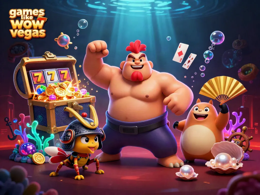 Discover exciting games like wow vegas with colorful slot elements and dynamic 3D characters.