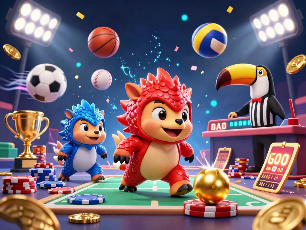 Witness sc88 pangolins bowling through poker chips in an exciting 3D gambling scene.