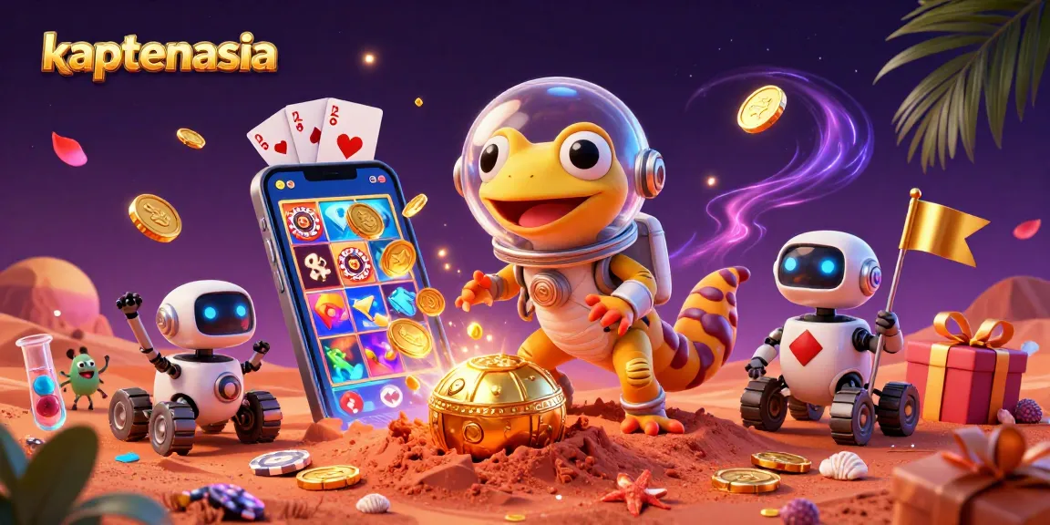 Engage with kaptenasia by experiencing a vibrant Martian casino adventure filled with games.