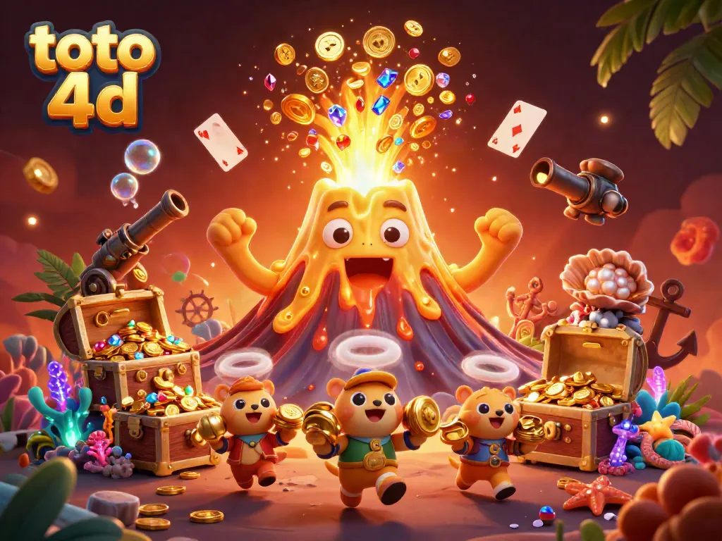 Menangkan hadiah menarik di toto 4d dengan ilustrasi berwarna-warni dari permainan lotere.