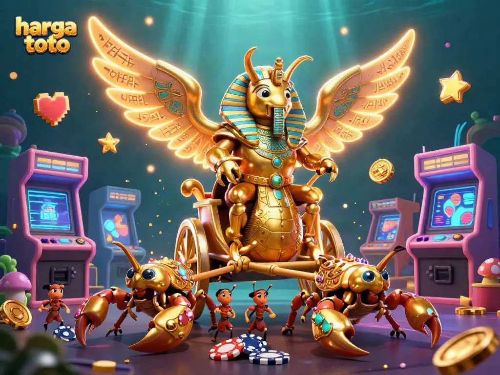 Engage with harga toto betting visuals featuring dynamic characters and vivid casino elements.