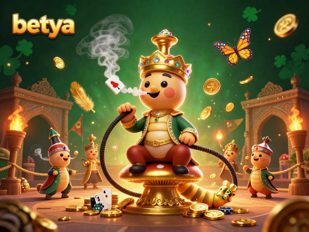 Engage with betya casino's vibrant world through a captivating illustration depicting high-stakes action.