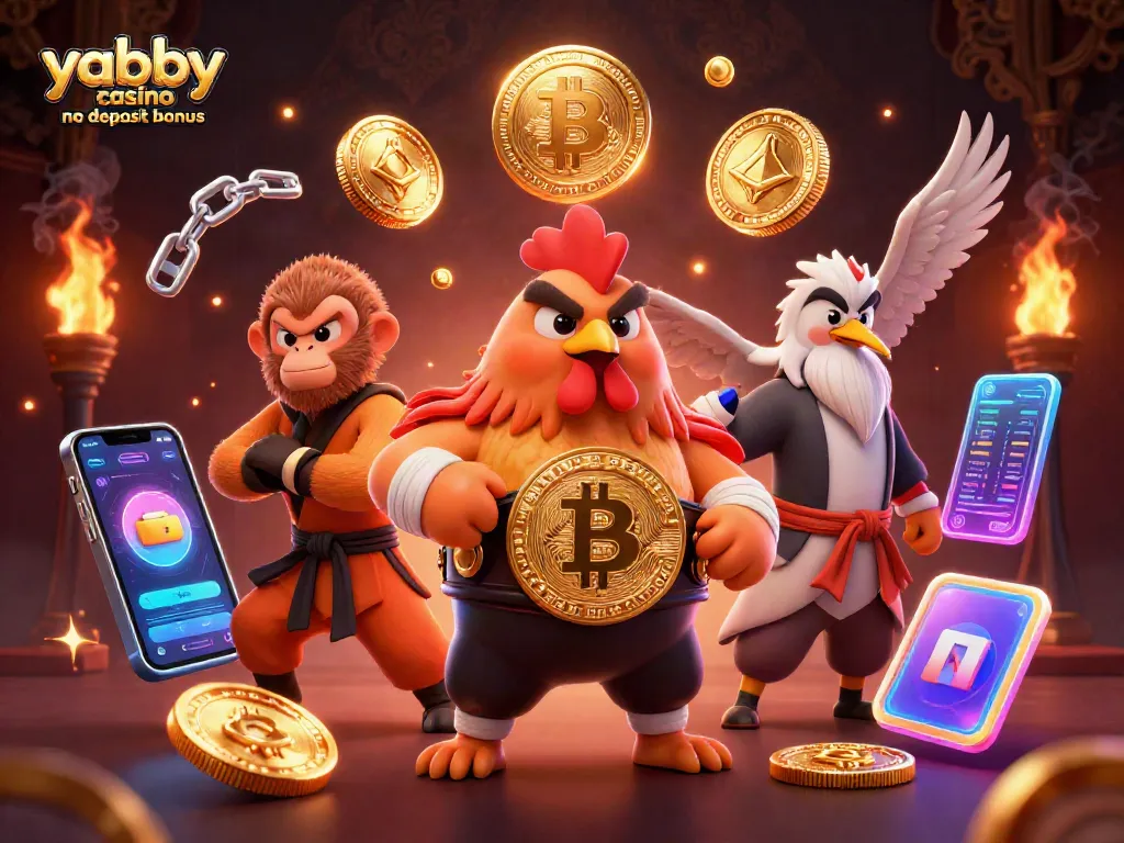 Claim your yabby casino no deposit bonus and spin to win with vibrant animated imagery.