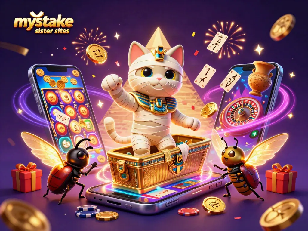 Engage in gaming excitement at mystake sister sites with vibrant casino elements and winning strategies.