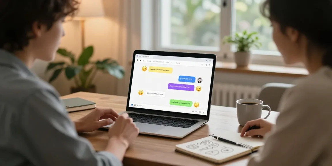 A user enjoying an engaging ai chat nsfw interaction in a modern home office.