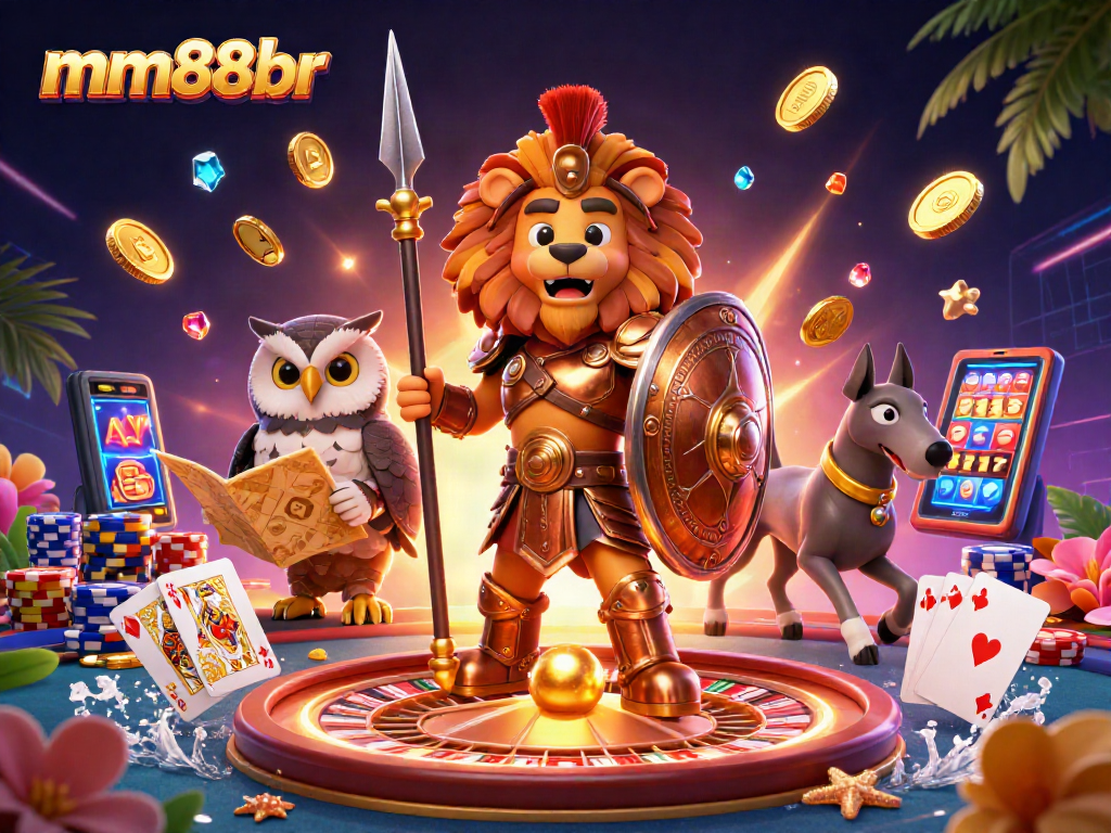 Experience thrilling gameplay with mm88br in a vibrant casino scene filled with action.